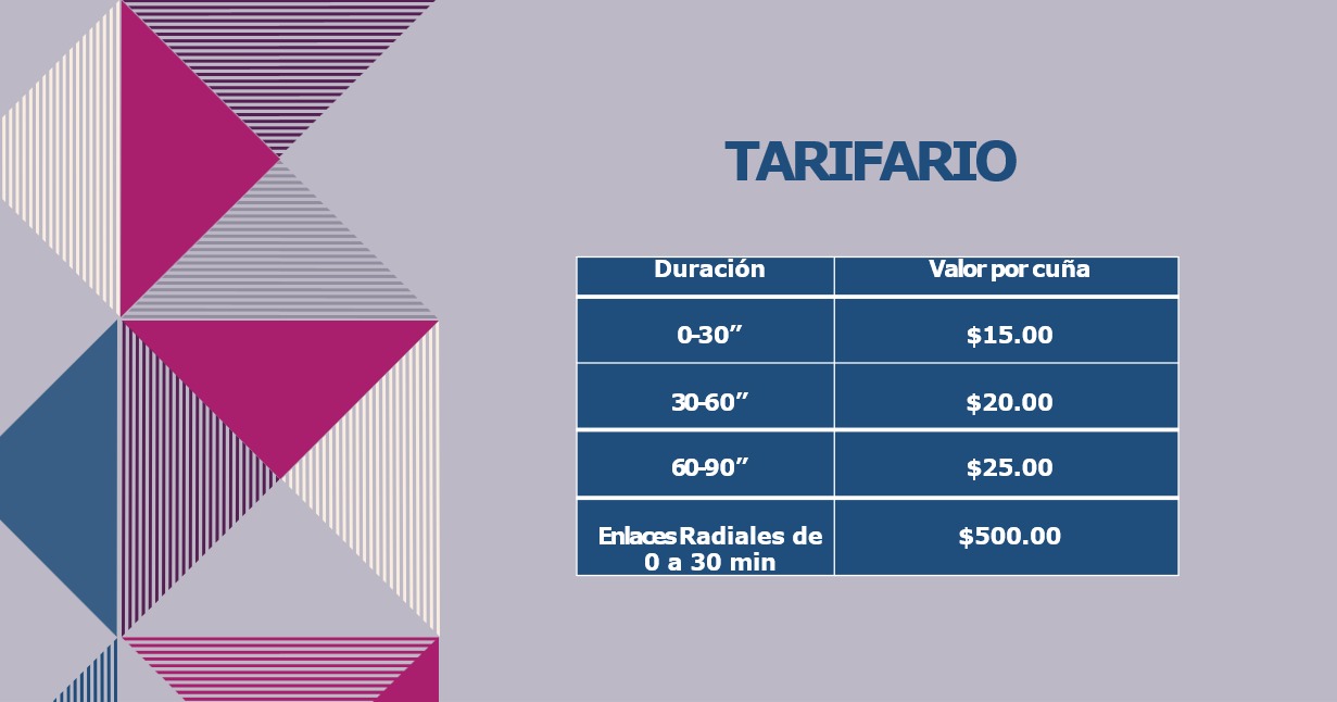Tarifario Radio Estrella